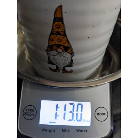 Cobwebs And Cauldrons Canister Jar Cute Gnome Witch Halloween Pumpkins New - Picture 8 of 8